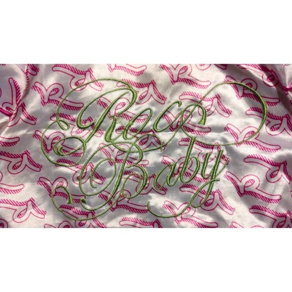 Girl's Sz 6-9 M Month Shiny Pink/ White Rocawear Coat Jacket Plus NWT Gloves - Picture 7 of 10